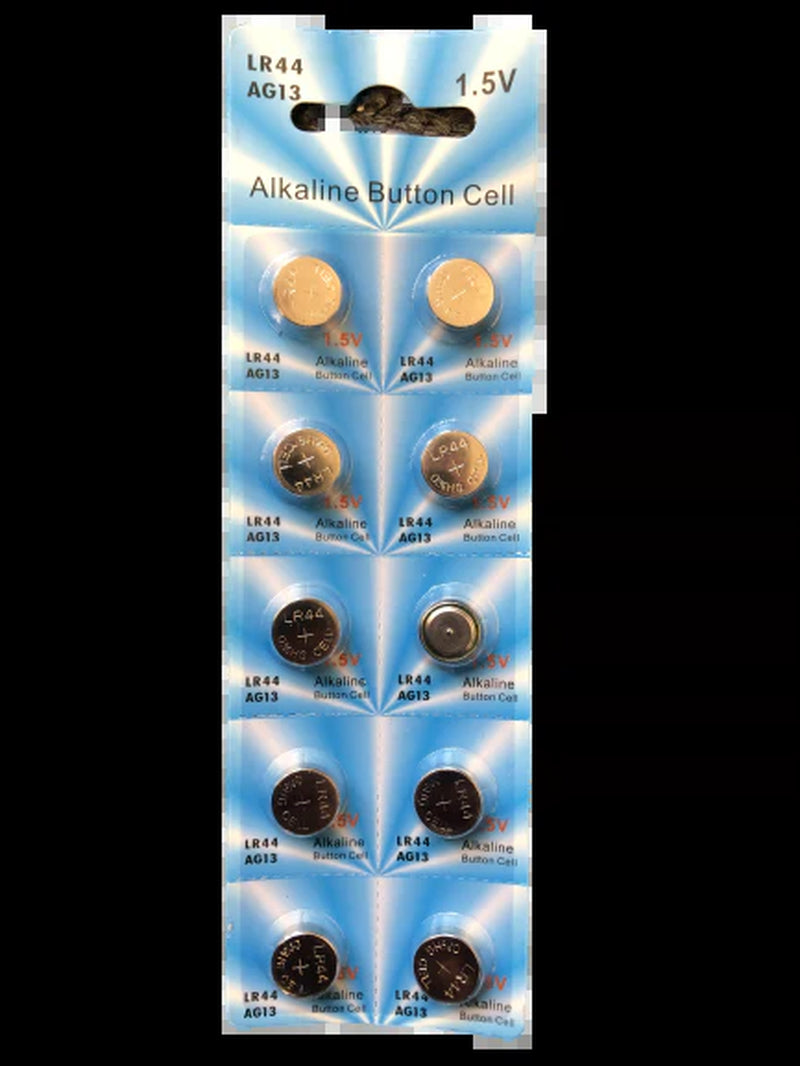 LR44 10 PACK LR44 AG13 A76 L1154 357 303 LED Button 1.5V Cell Alkaline Battery